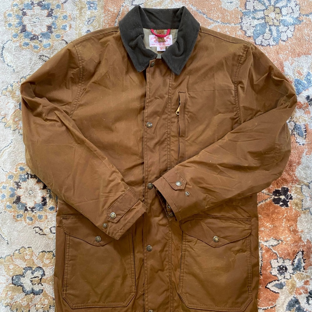 Filson Cover Cloth Weekender Coat | Seattle Fit (slim) | Medium | Brown